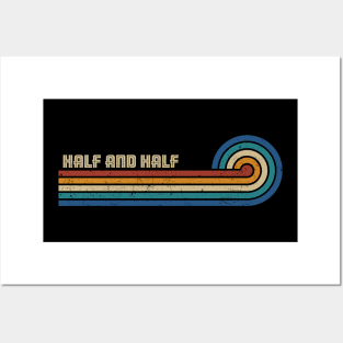 Half and Half - Retro Sunset Posters and Art